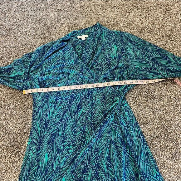 Coldwater Creek Printed Faux Wrap Dress Size 20 - Picture 10 of 11